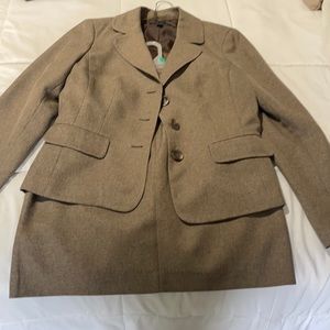 Beautiful brown skirt and jacket suit